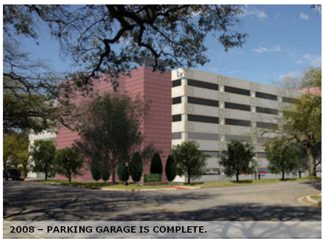 2008 Parking Garage is Complete.